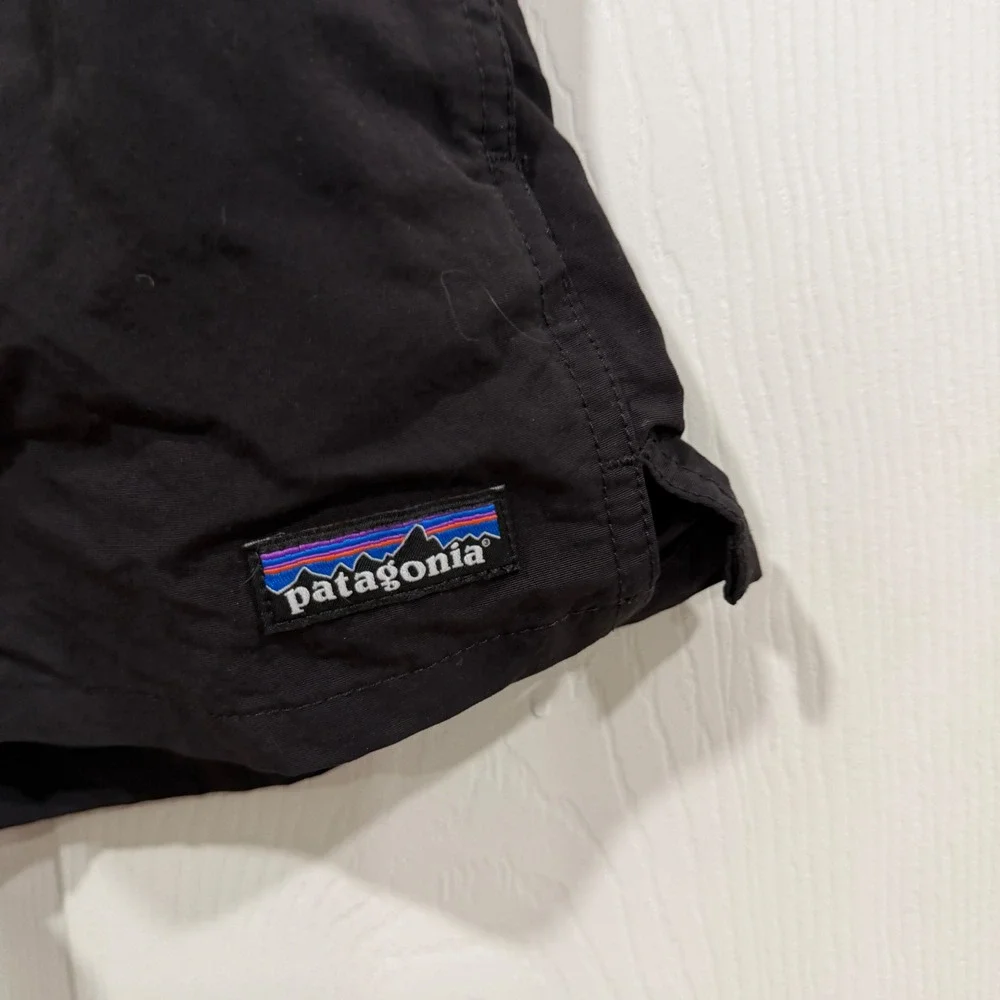 Patagonia Womens Baggies Shorts Black Recycled Nylon NetPlus Small 57059 - Picture 2 of 8